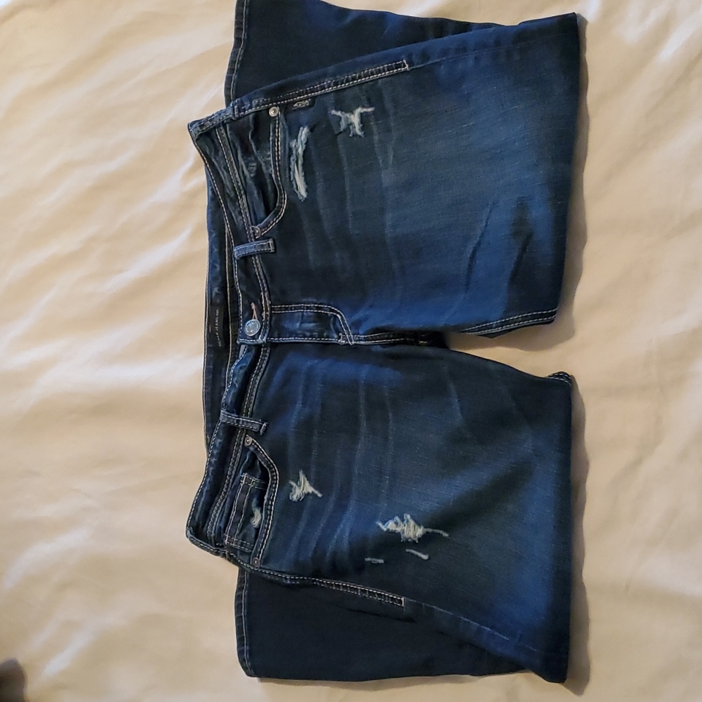 Silver Capri Jean